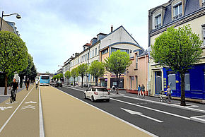 Tzen 2 perspective boulevard Gambetta - Agrandir l'image