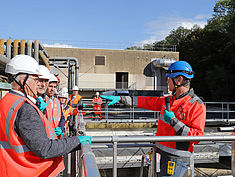 Visite de la station d'épuration de Dammarie-lès-Lys - Agrandir l'image (fenêtre modale)