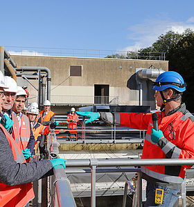 visite de la station d'épuration de Dammarie-lès-Lys