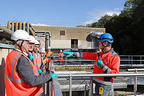 visite de la station d'épuration de Dammarie-lès-Lys - Agrandir l'image