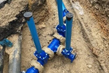 La rue Chapu en travaux au Mée-sur-Seine